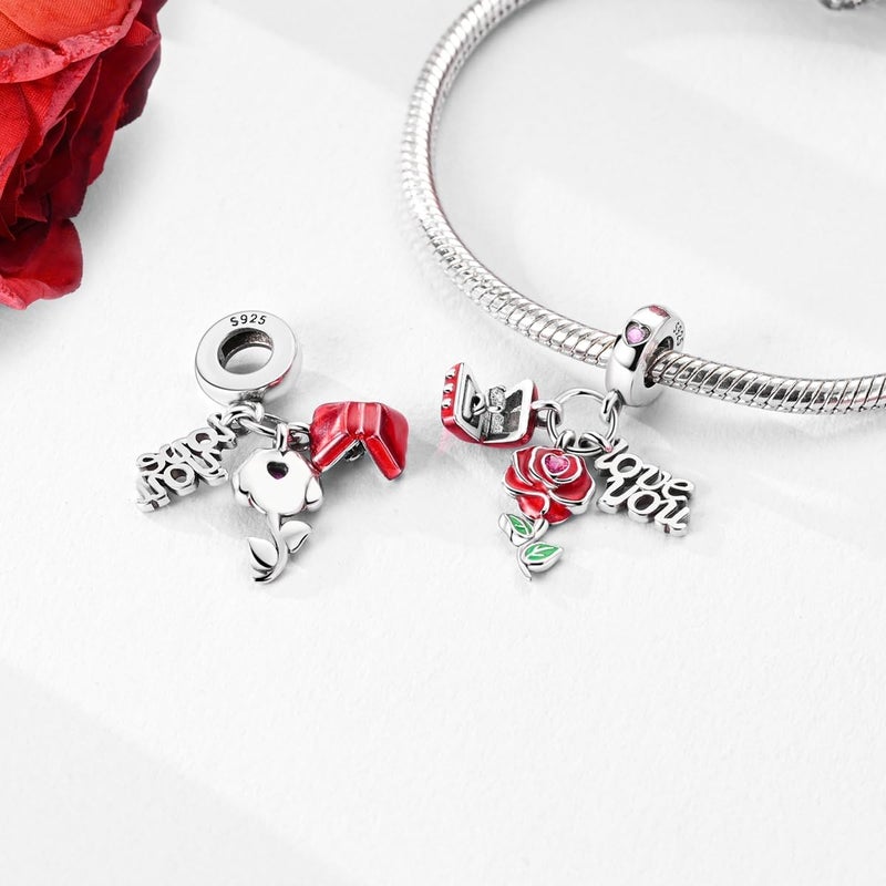 Hapour Store 925 Sterling Silver Charms for Bracelets Necklace European Jewelry Pendant Beads Charm for Women Mom - Image 3